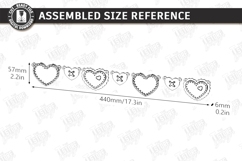 Valentine's Day Garlands Laser Cut Bundle | Romantic Banner Product Image 2