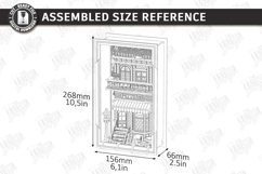 European Alley Key Holder Laser Cut | Wall Decor | Key Rack Product Image 4