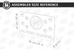 Pet Barrier Laser Cut|Dog Stopper|Dog Barrier|Stair Gate SVG Product Image 3