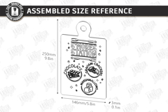 S'mores Serving Board Laser Cut|Laser Engraved|Cutting Board Product Image 2
