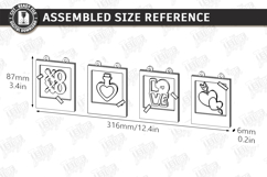 Valentine's Day Garland Laser Cut | Heart and Love Bunting S Product Image 2