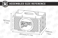 S'mores Station Box with Handle Laser Cut | S'mores Basket Product Image 2