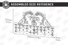 Family Birthdays Calendar Laser Cut Bundle|Family Events SVG Product Image 25