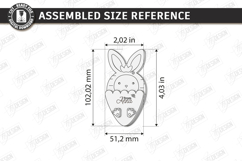 3D Easter Gift Tag Laser Cut | Basket Tag | Money Holder SVG Product Image 3