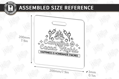 S'mores Serving Board Laser Cut|Laser Engraved|Cutting Board Product Image 2