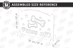 Pet Barrier Laser Cut|Dog Stopper|Dog Barrier|Stair Gate SVG Product Image 3