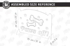 Pet Barrier Laser Cut|Dog Stopper|Dog Barrier|Stair Gate SVG Product Image 3