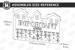 Family Birthdays Calendar Laser Cut Bundle|Family Events SVG Product Image 26