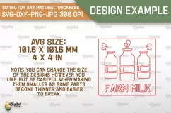Farmhouse Coaster SVG. Wooden Coaster Laser Cut Product Image 2