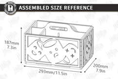 S'mores Station Box with Handle Laser Cut | S'mores Basket Product Image 2