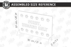 Pet Barrier Laser Cut|Dog Stopper|Dog Barrier|Stair Gate SVG Product Image 3