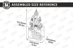 3D Layered Flying Castle Model Laser Cut |Puzzle Laser Cut Product Image 3