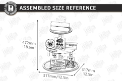 S'mores Tiered Tray with Mini Signs Laser Cut | Kitchen SVG Product Image 2