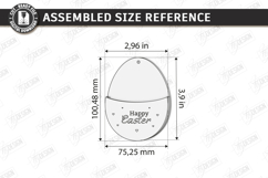 3D Easter Gift Tag Laser Cut | Basket Tag | Money Holder SVG Product Image 2