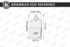 3D Easter Gift Tag Laser Cut | Basket Tag | Money Holder SVG Product Image 29