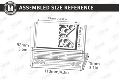 Business Card Holder Laser Cut |Office Accessory| Card Stand Product Image 2