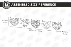 Valentine's Day Garland Laser Cut | Romantic Banner | Love Product Image 2
