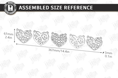 Valentine's Day Garlands Laser Cut Bundle | Romantic Banner Product Image 9