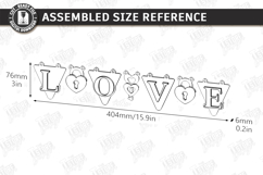Valentine's Day Garlands Laser Cut Bundle | Romantic Banner Product Image 10