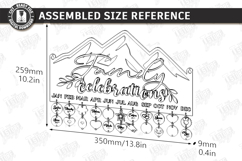 Family Birthdays Calendar Laser Cut Bundle|Family Events SVG Product Image 30