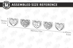 Valentine's Day Garlands Laser Cut Bundle | Romantic Banner Product Image 11