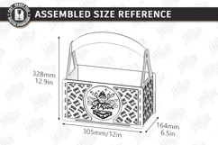 S'mores Station Box with Handle Laser Cut | S'mores Basket Product Image 2