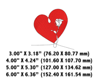 Red Rose, Machine Embroidery File Product Image 2