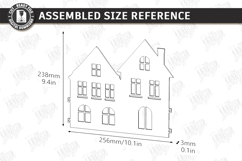 Christmas Village Laser Cut|Christmas Tree Skirt|Home Decor Product Image 2