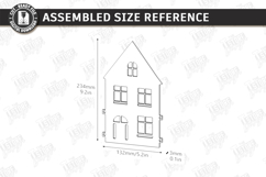 Christmas Village Laser Cut|Christmas Tree Skirt|Home Decor Product Image 2