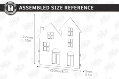 Christmas Village Laser Cut|Christmas Tree Skirt|Home Decor Product Image 2