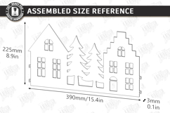 Christmas Village Laser Cut Bundle|Christmas Tree Skirt SVG Product Image 13