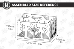 Cleaning Caddy Organizer Laser Cut | Wooden Storage Box SVG Product Image 2