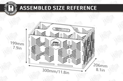 Cleaning Caddy Organizer Laser Cut | Wooden Storage Box SVG Product Image 2
