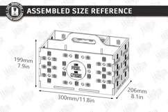 Cleaning Caddy Organizer Laser Cut | Wooden Storage Box SVG Product Image 2