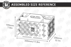 Cleaning Caddy Organizer Laser Cut | Wooden Storage Box SVG Product Image 2