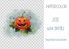 Watercolor Halloween sublimation design. PNG for sublmation Product Image 2