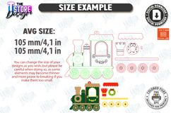 Vintage Christmas Ornaments Laser Cut Bundle|Retro Christmas Product Image 17