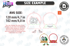 Vintage Christmas Ornaments Laser Cut Bundle|Retro Christmas Product Image 21