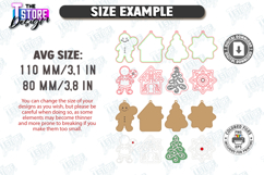 Christmas Garland Laser Cut Bundle, Xmas Banners, Wall Decor Product Image 2