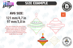 Vintage Christmas Ornaments Laser Cut Bundle|Retro Christmas Product Image 12