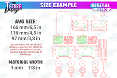 Easter Egg Cart Laser Cut Bundle, 3D Happy Easter Candy Box Product Image 2