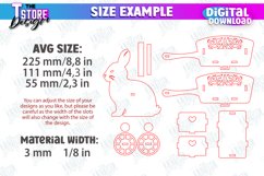 Easter Egg Cart Laser Cut, Happy Easter Egg Holder Design Product Image 2