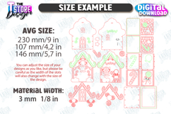 3D Gingerbread Decorative House Laser Cut, Christmas Decor Product Image 3