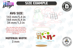 Cute Snowman Stands Laser Cut Bundle|Christmas Shelf Sitters Product Image 13