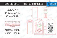3D Christmas Doors Greeting Cards Laser Cut Bundle Product Image 2