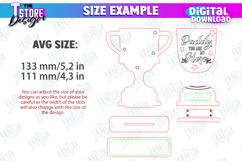 Father&#039;s Day Award Laser Cut Bundle, Father&#039;s Day Medal SVG Product Image 2