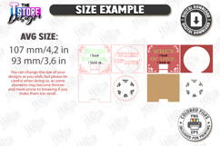 3D Valentine Spinner Cards Laser Cut Bundle|Valentine&#039;s SVG Product Image 2