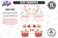 Valentine&#039;s Day Earrings Laser Cut Bundle | Pendant Earrings Product Image 2