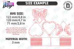 Valentine&#039;s Day Gift Box Laser Cut Bundle|Heart Shape Boxes Product Image 2