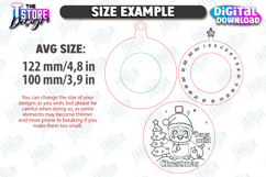 Christmas Countdown Laser Cut Bundle, Christmas Ornament SVG Product Image 2